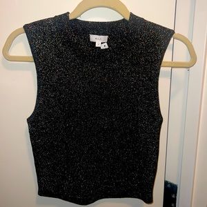 A.L.C Fitted Black Sparkle Tank. Perfect condition never been worn. NWT
